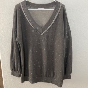 Star Print Fleece Top